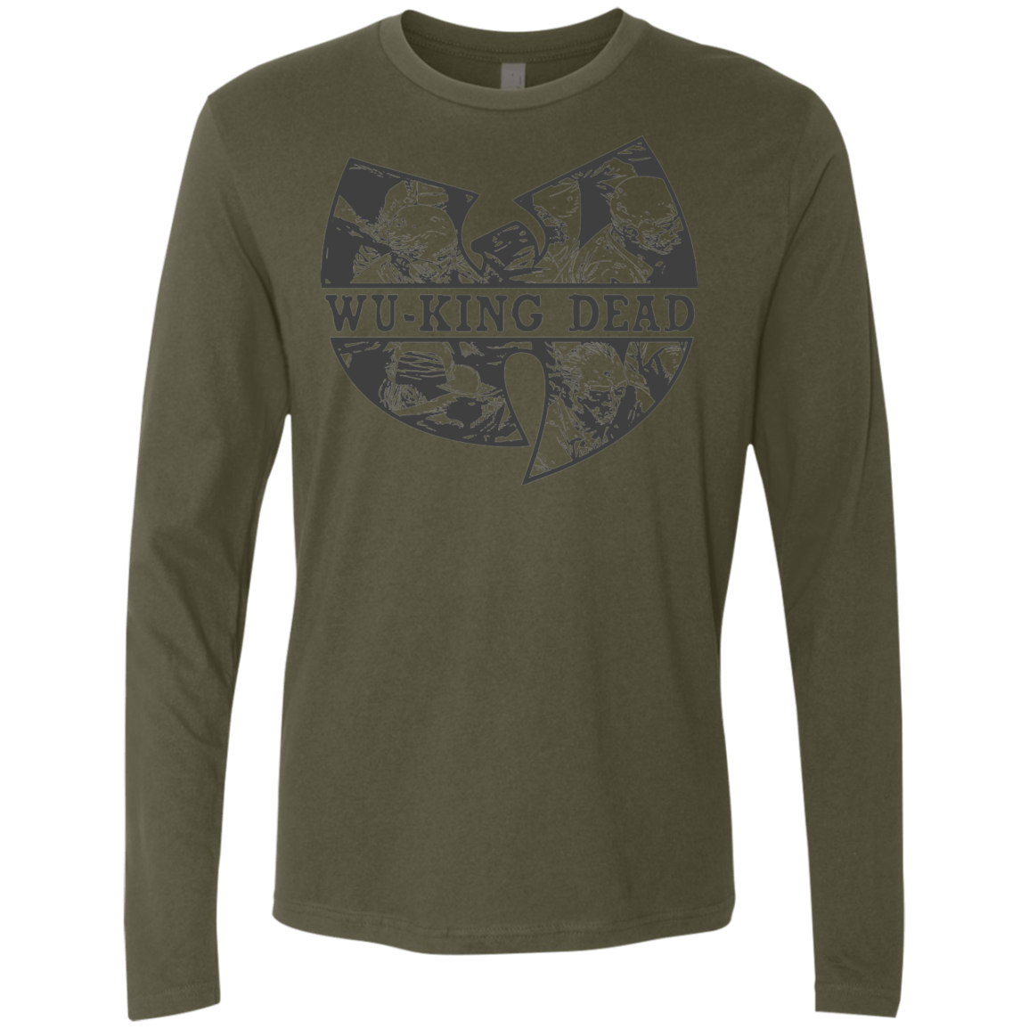 T-Shirts Military Green / Small WU KING DEAD Men's Premium Long Sleeve