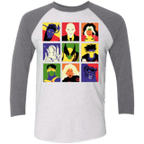 T-Shirts Heather White/Premium Heather / X-Small X pop Triblend 3/4 Sleeve