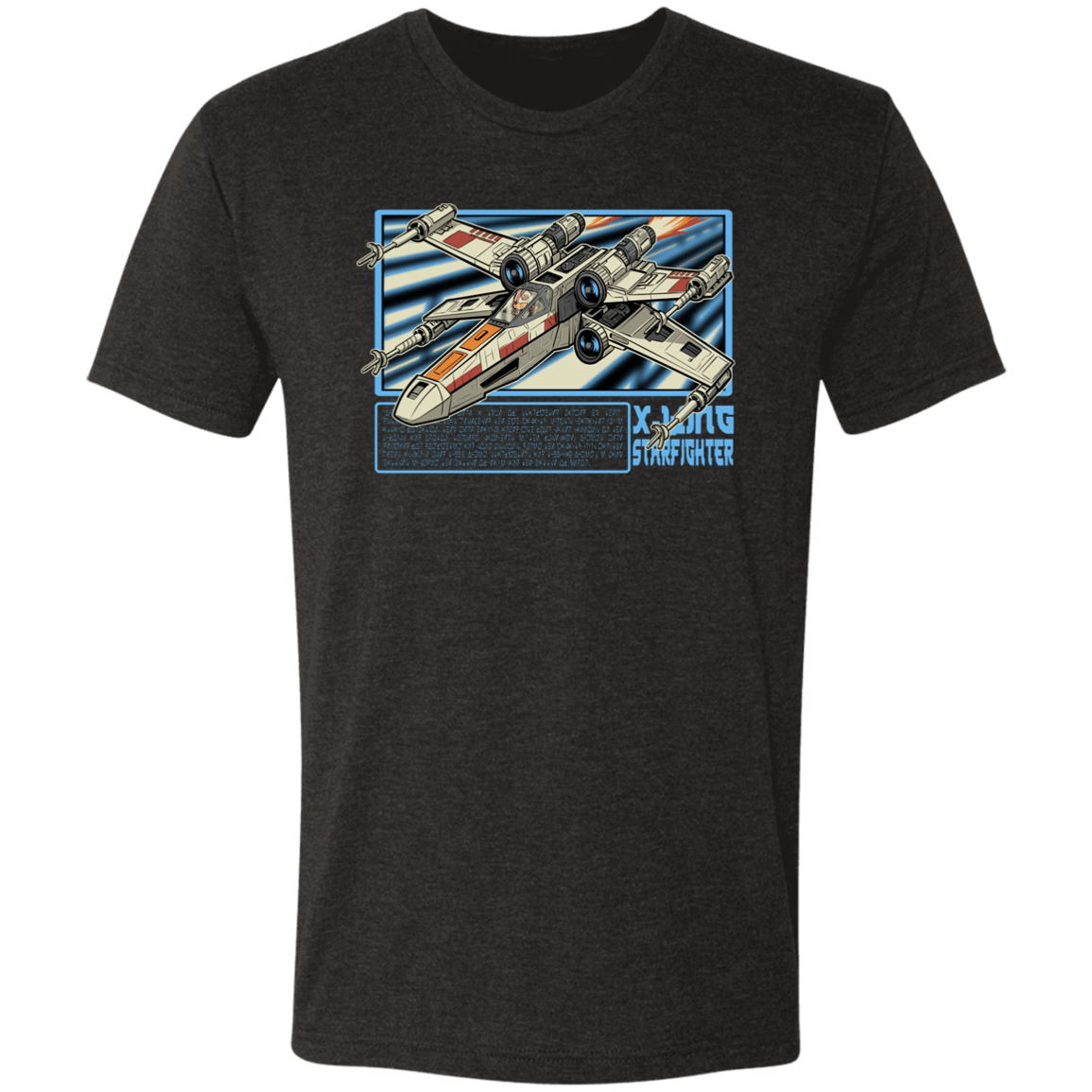 T-Shirts Vintage Black / S X-Wing Starfighter Men's Triblend T-Shirt