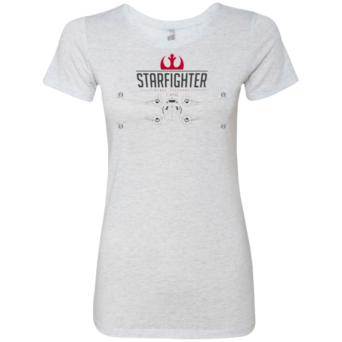 T-Shirts Heather White / Small X Wing Women's Triblend T-Shirt