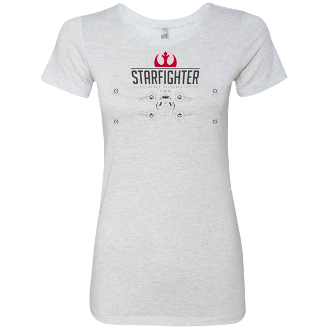 T-Shirts Heather White / Small X Wing Women's Triblend T-Shirt