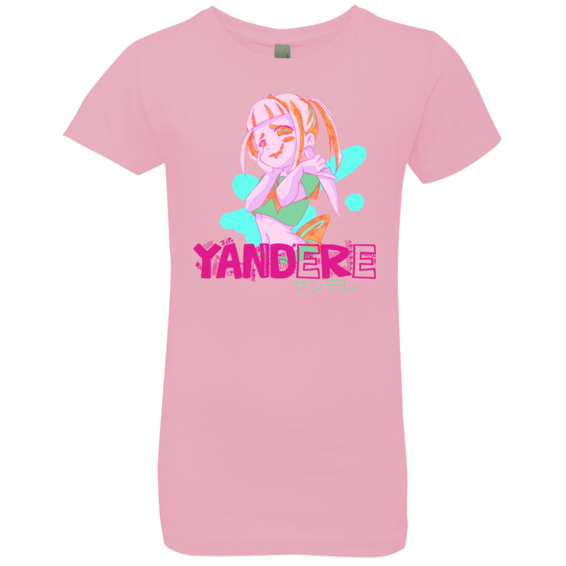 T-Shirts Light Pink / YXS Yandere Girls Premium T-Shirt