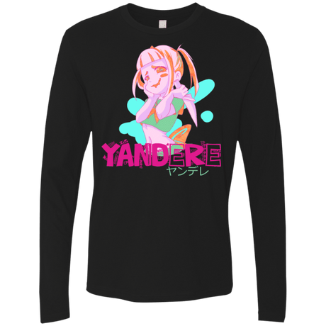 T-Shirts Black / Small Yandere Men's Premium Long Sleeve