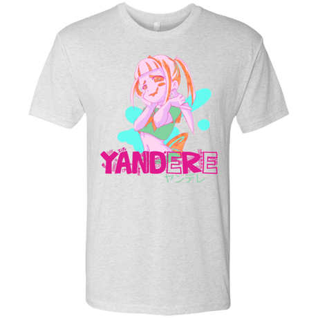 T-Shirts Heather White / Small Yandere Men's Triblend T-Shirt