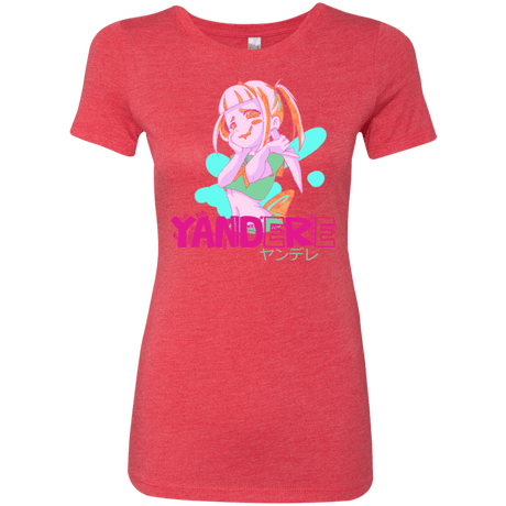 T-Shirts Vintage Red / Small Yandere Women's Triblend T-Shirt