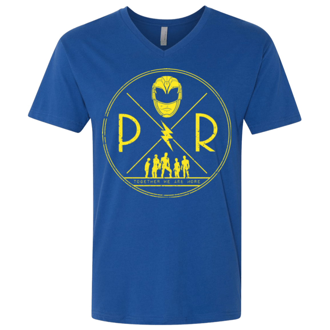 T-Shirts Royal / X-Small Yellow Power Men's Premium V-Neck