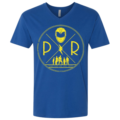 T-Shirts Royal / X-Small Yellow Power Men's Premium V-Neck