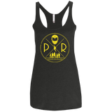 T-Shirts Vintage Black / X-Small Yellow Power Women's Triblend Racerback Tank