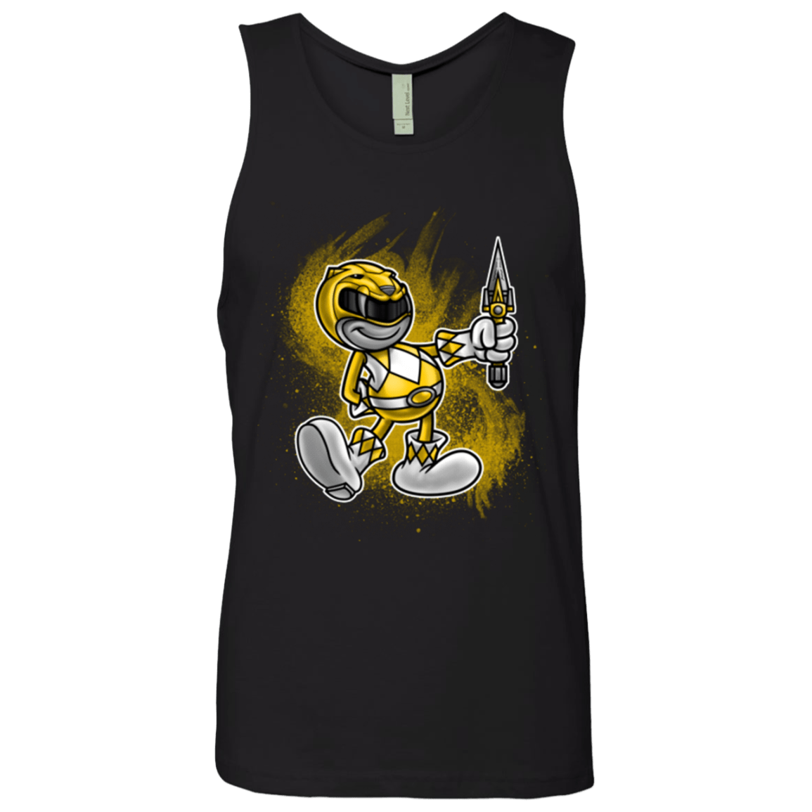 T-Shirts Black / Small Yellow Ranger Artwork Men's Premium Tank Top