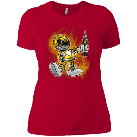 T-Shirts Red / X-Small Yellow Ranger Artwork Women's Premium T-Shirt