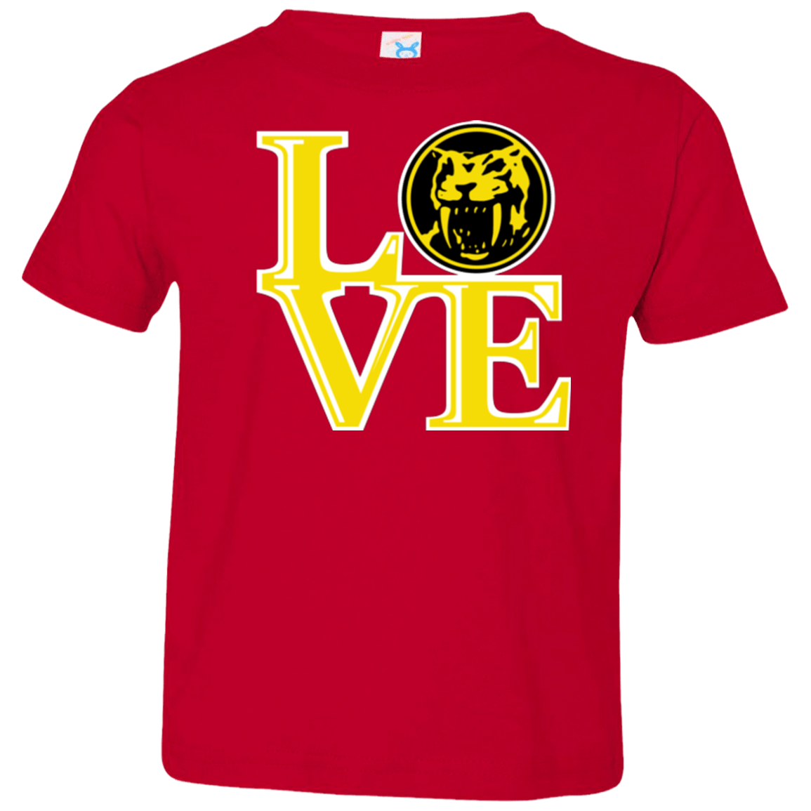 T-Shirts Red / 2T Yellow Ranger LOVE Toddler Premium T-Shirt