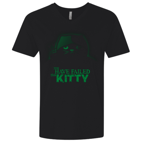 T-Shirts Black / X-Small You Have Failed Kitty Men's Premium V-Neck