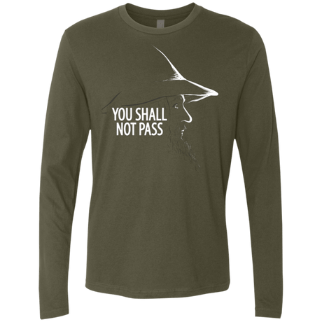 T-Shirts Military Green / Small YOU SHALL NOT PASS (2) Men's Premium Long Sleeve