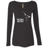 T-Shirts Vintage Black / Small YOU SHALL NOT PASS (2) Women's Triblend Long Sleeve Shirt