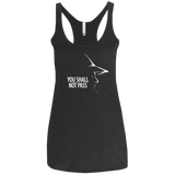 T-Shirts Vintage Black / X-Small YOU SHALL NOT PASS (2) Women's Triblend Racerback Tank