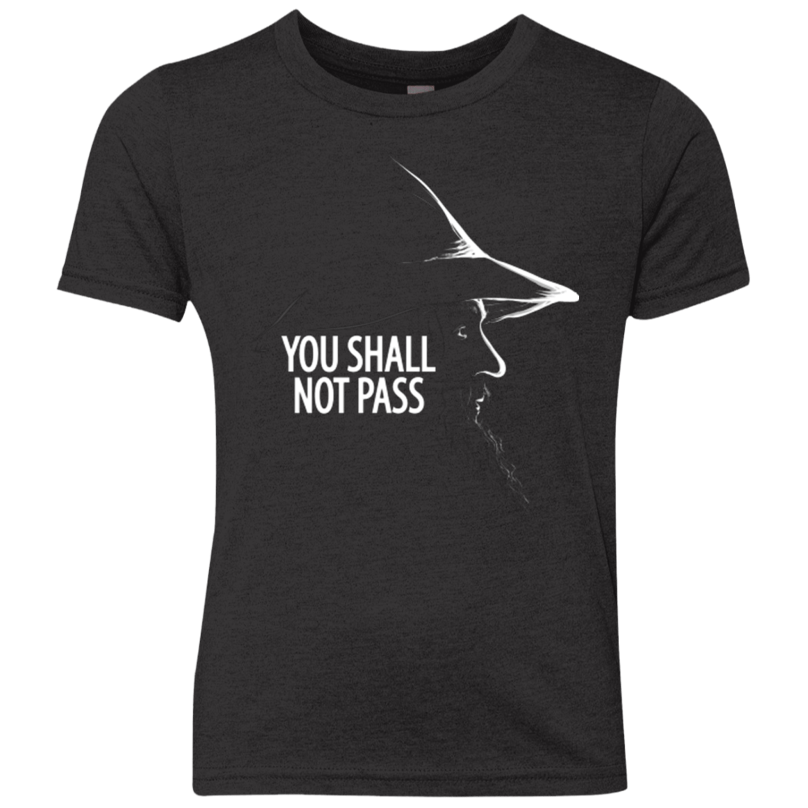 T-Shirts Vintage Black / YXS YOU SHALL NOT PASS (2) Youth Triblend T-Shirt