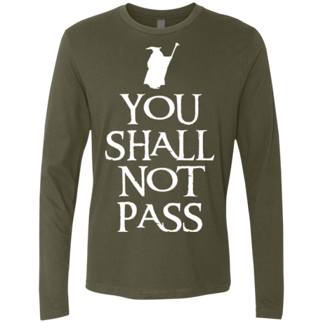 T-Shirts Military Green / Small You shall not pass Men's Premium Long Sleeve
