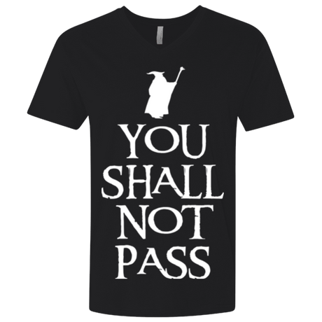 T-Shirts Black / X-Small You shall not pass Men's Premium V-Neck