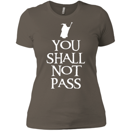 T-Shirts Warm Grey / X-Small You shall not pass Women's Premium T-Shirt