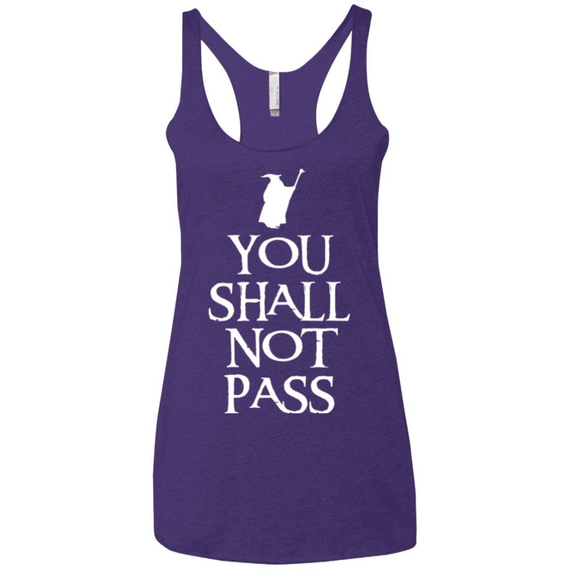 T-Shirts Purple / X-Small You shall not pass Women's Triblend Racerback Tank