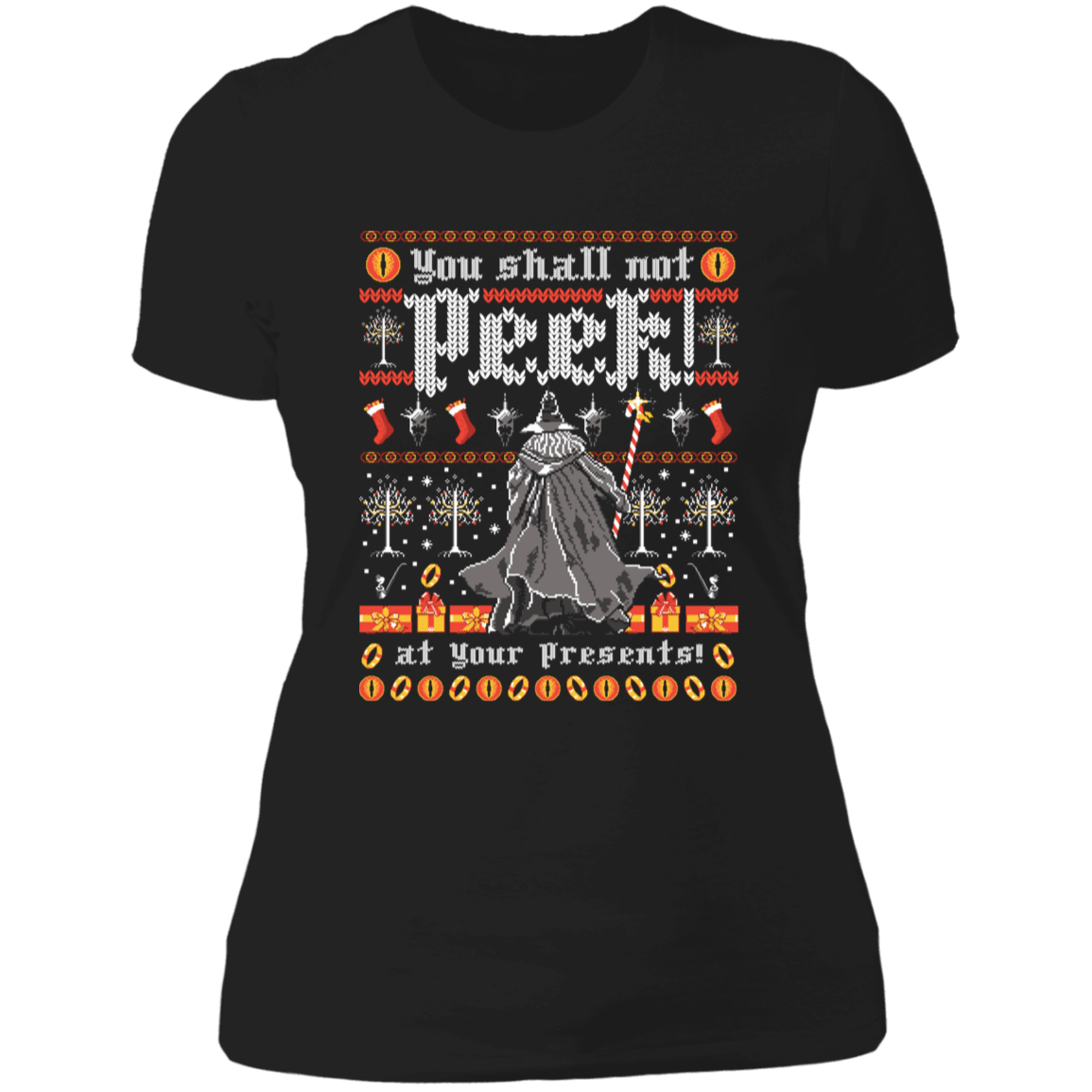 T-Shirts Black / X-Small You Shall Not Peek Women's Premium T-Shirt