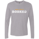 T-Shirts Heather Grey / Small Your Code Is Borked Men's Premium Long Sleeve