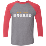 T-Shirts Premium Heather/ Vintage Red / X-Small Your Code Is Borked Men's Triblend 3/4 Sleeve
