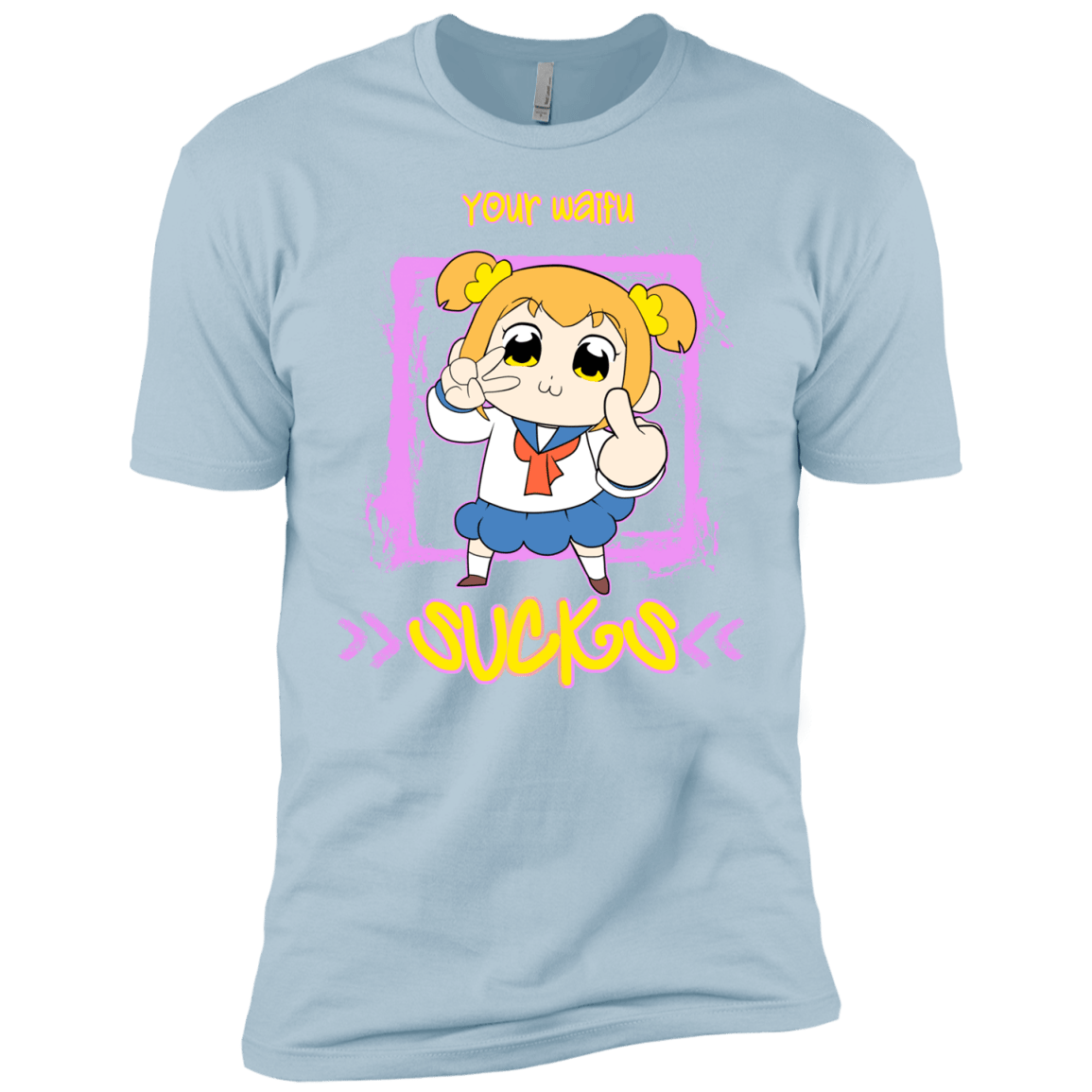 T-Shirts Light Blue / YXS Your Waifu Boys Premium T-Shirt