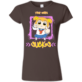 T-Shirts Dark Chocolate / S Your Waifu Junior Slimmer-Fit T-Shirt