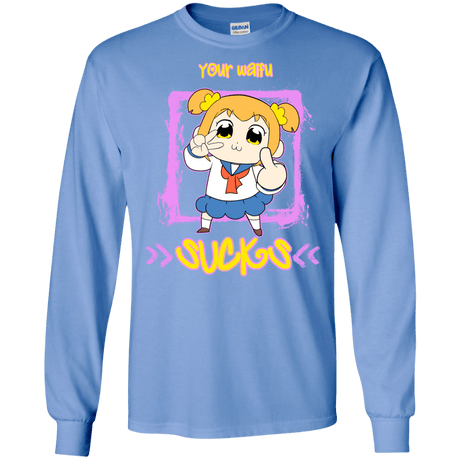 T-Shirts Carolina Blue / S Your Waifu Men's Long Sleeve T-Shirt