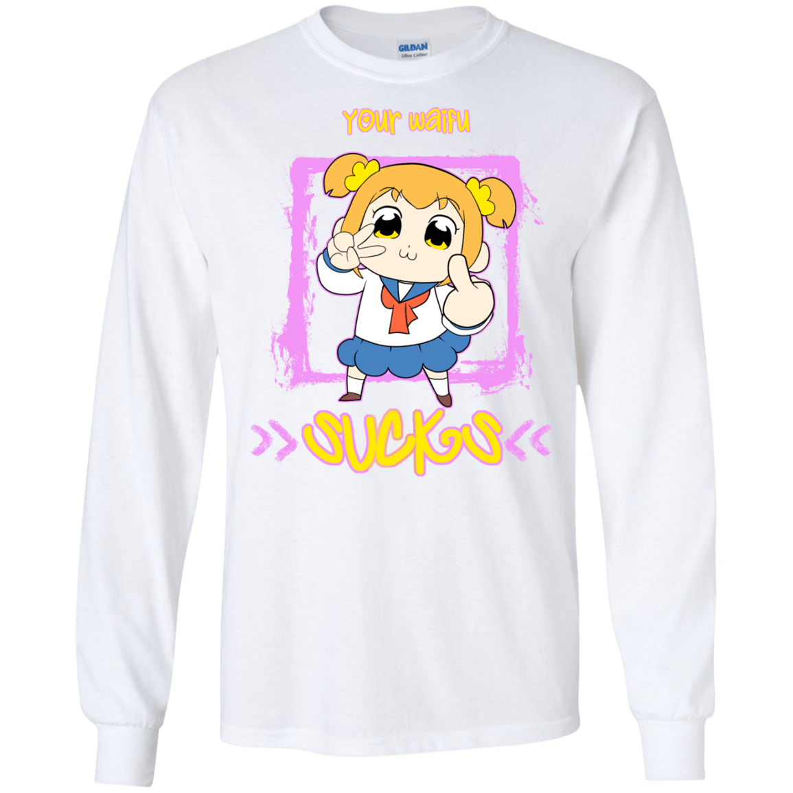 T-Shirts White / S Your Waifu Men's Long Sleeve T-Shirt