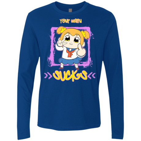 T-Shirts Royal / S Your Waifu Men's Premium Long Sleeve