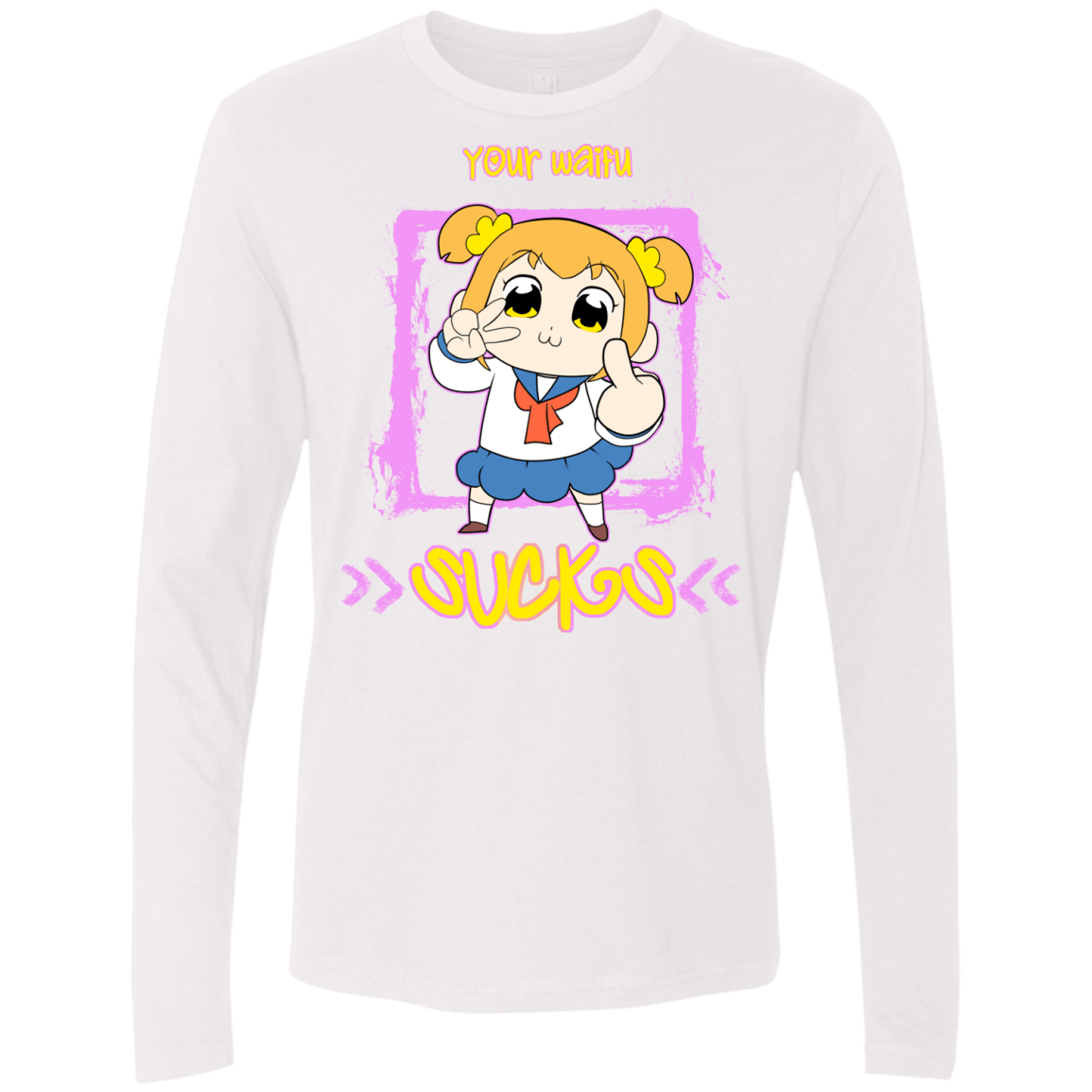 T-Shirts White / S Your Waifu Men's Premium Long Sleeve