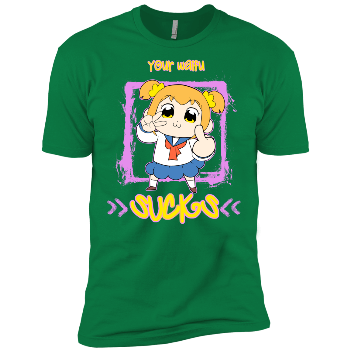 T-Shirts Kelly Green / X-Small Your Waifu Men's Premium T-Shirt