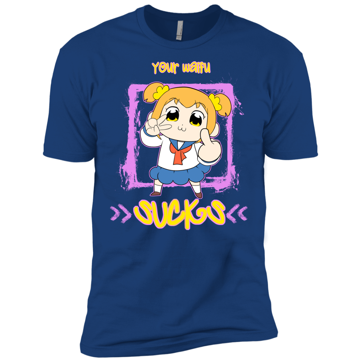 T-Shirts Royal / X-Small Your Waifu Men's Premium T-Shirt