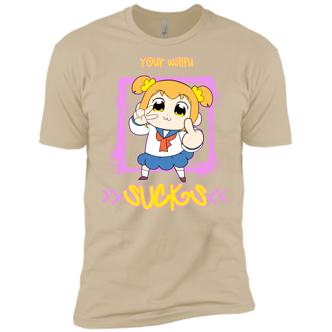 T-Shirts Sand / X-Small Your Waifu Men's Premium T-Shirt