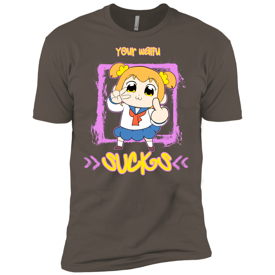 T-Shirts Warm Grey / X-Small Your Waifu Men's Premium T-Shirt