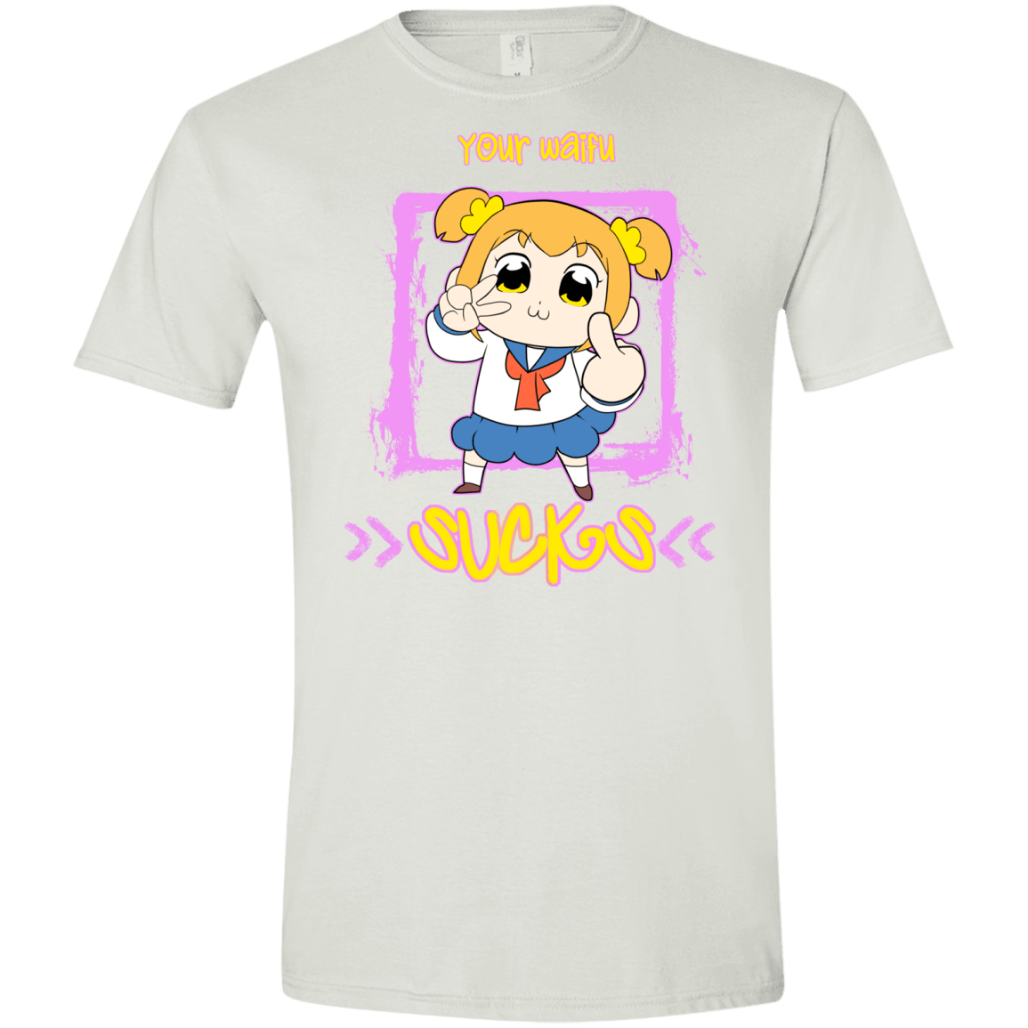 T-Shirts White / X-Small Your Waifu Men's Semi-Fitted Softstyle