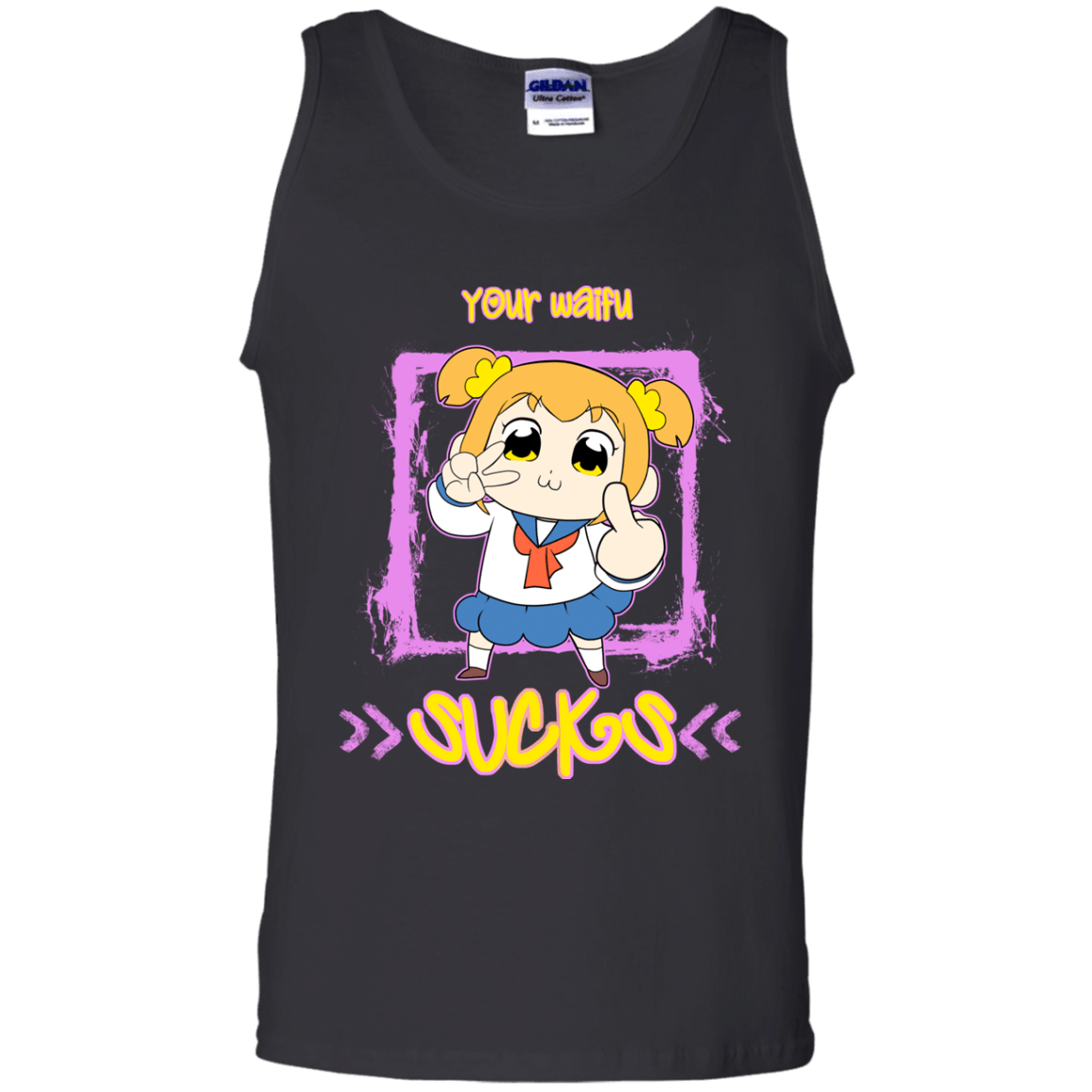 T-Shirts Black / S Your Waifu Men's Tank Top