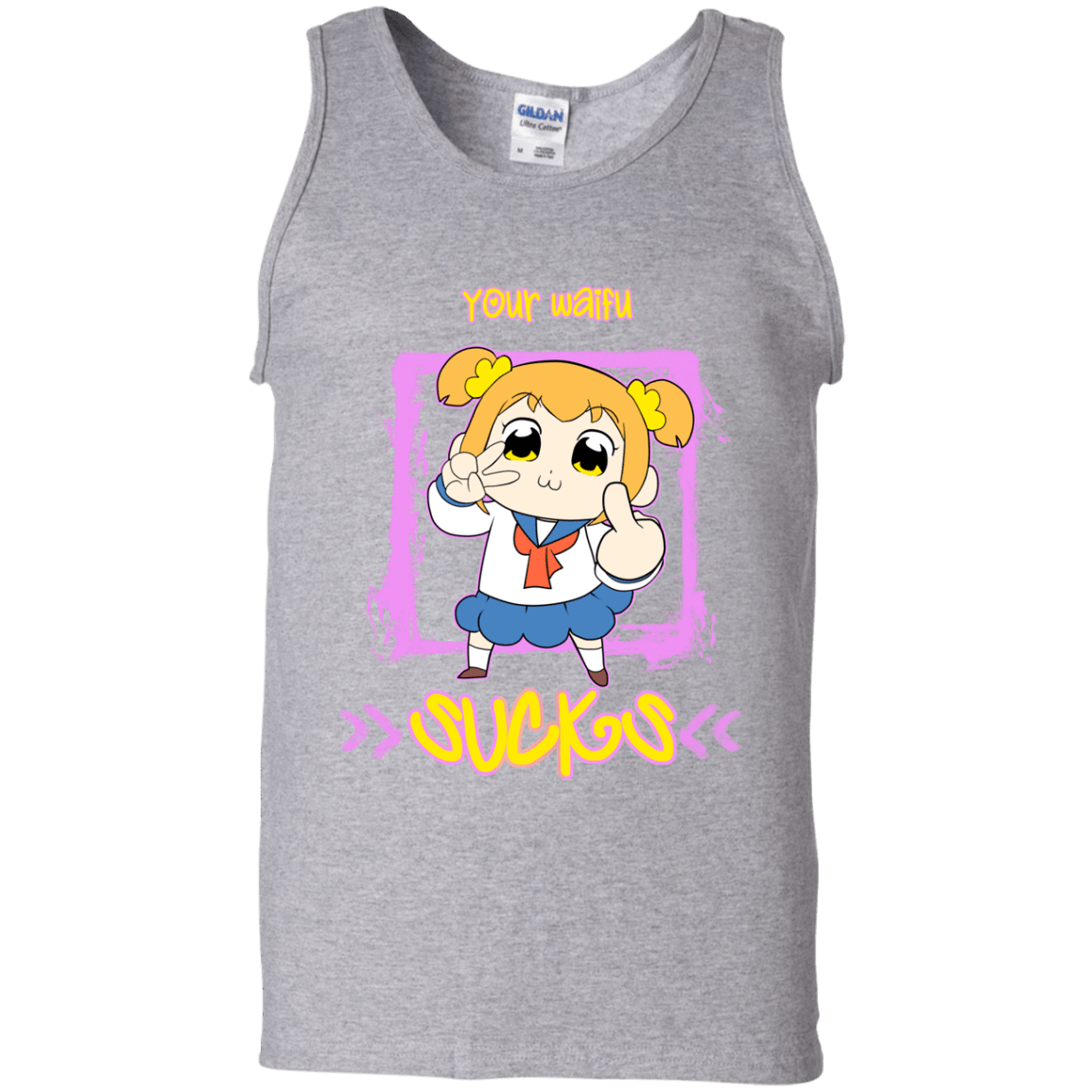 T-Shirts Sport Grey / S Your Waifu Men's Tank Top