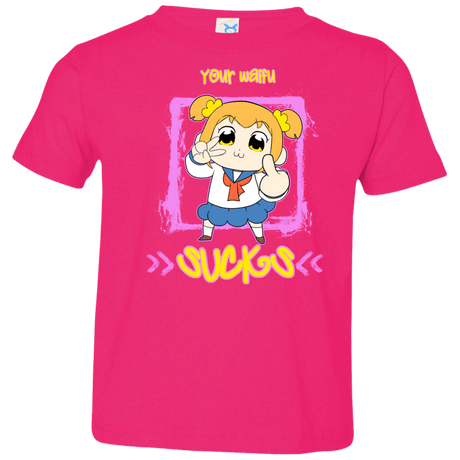 T-Shirts Hot Pink / 2T Your Waifu Toddler Premium T-Shirt