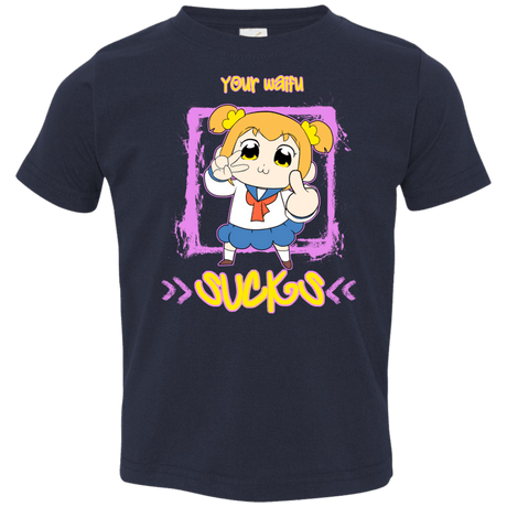 T-Shirts Navy / 2T Your Waifu Toddler Premium T-Shirt