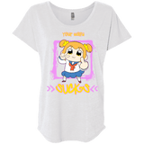 T-Shirts Heather White / X-Small Your Waifu Triblend Dolman Sleeve