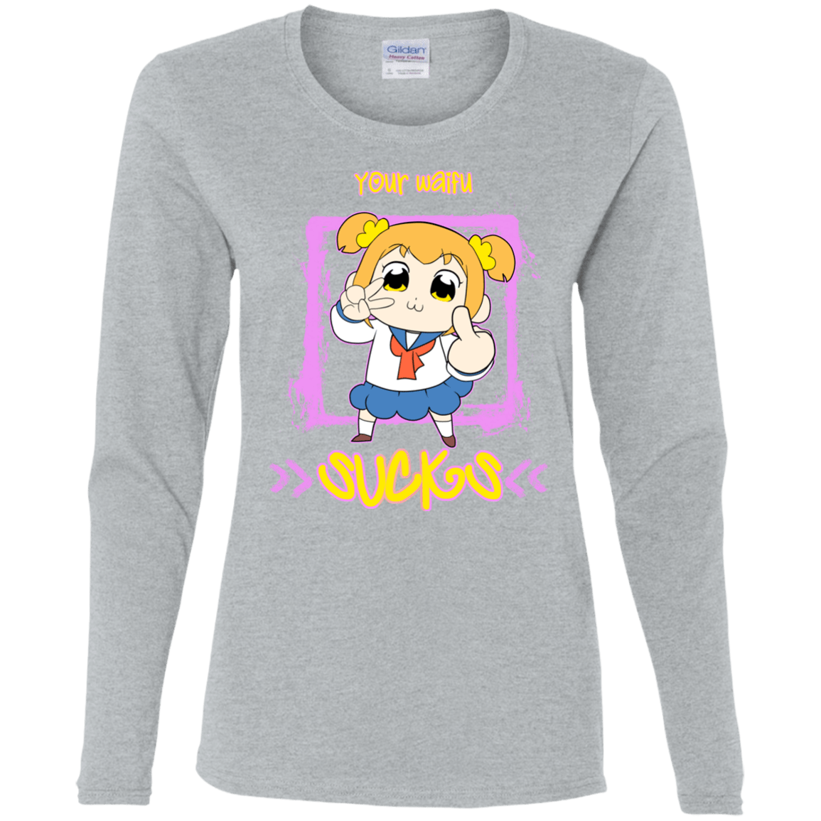 T-Shirts Sport Grey / S Your Waifu Women's Long Sleeve T-Shirt