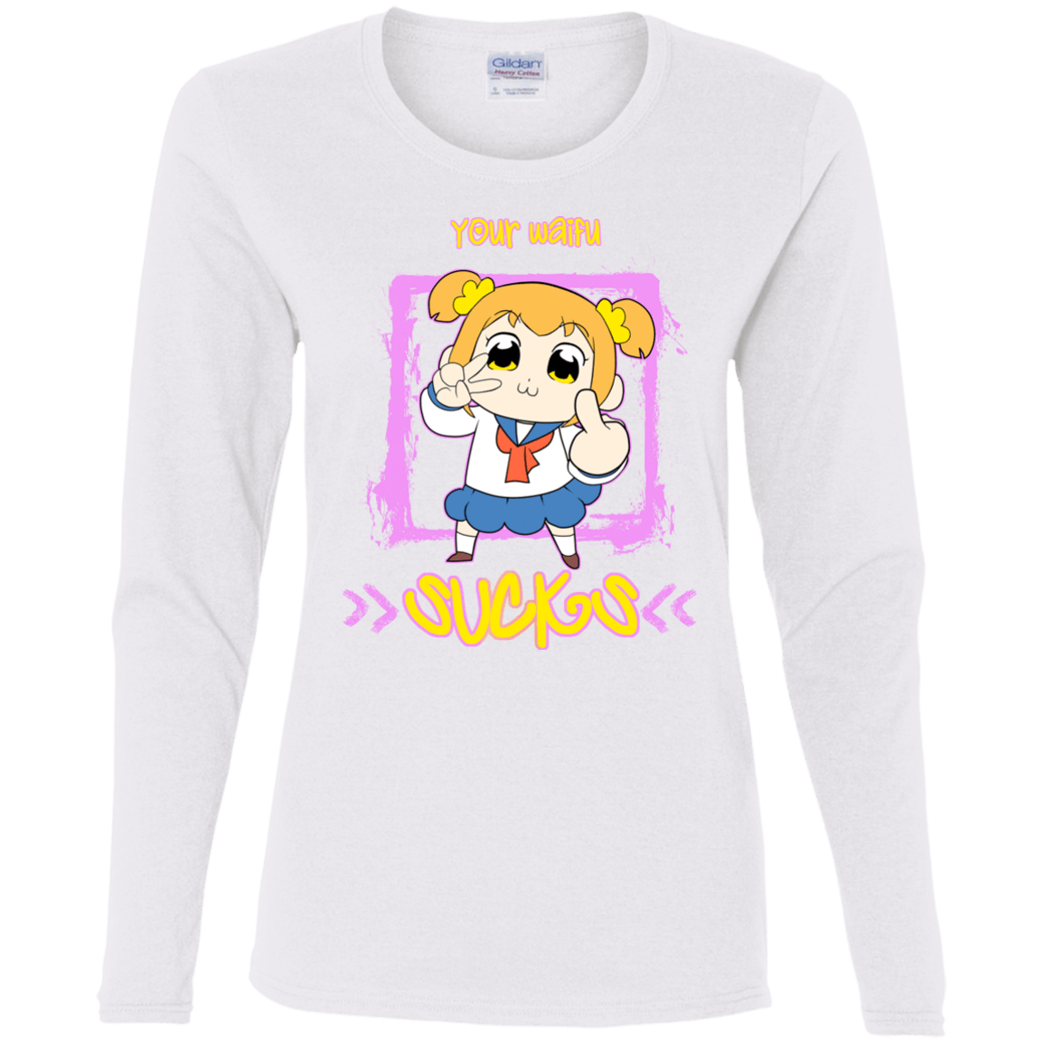 T-Shirts White / S Your Waifu Women's Long Sleeve T-Shirt