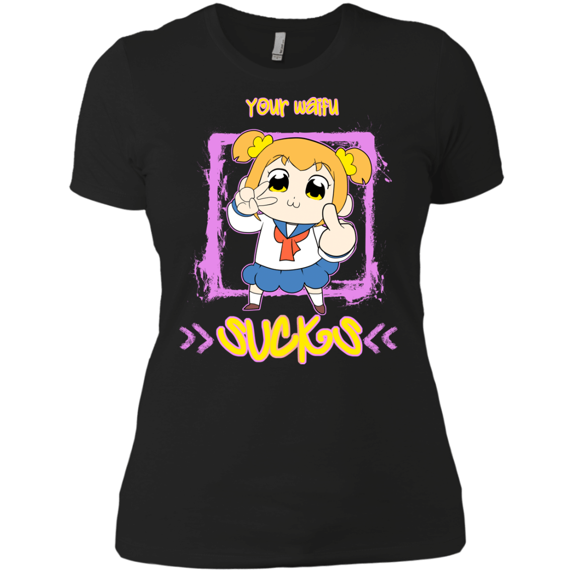 T-Shirts Black / X-Small Your Waifu Women's Premium T-Shirt