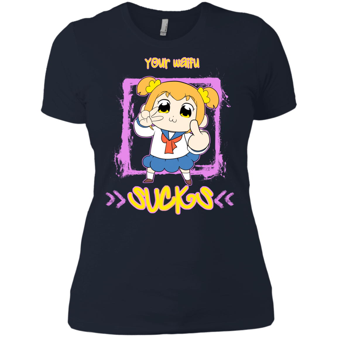 T-Shirts Midnight Navy / X-Small Your Waifu Women's Premium T-Shirt