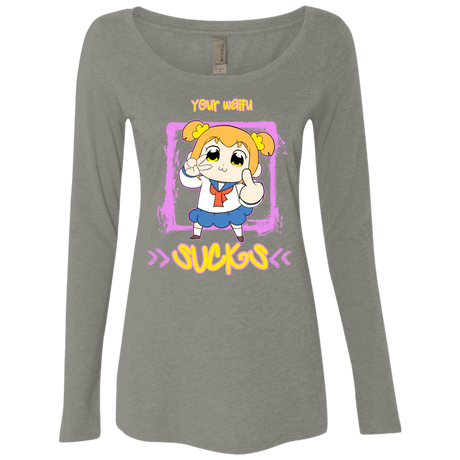 T-Shirts Venetian Grey / S Your Waifu Women's Triblend Long Sleeve Shirt