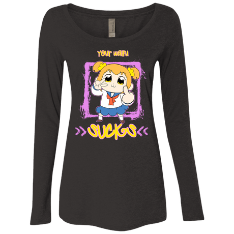 T-Shirts Vintage Black / S Your Waifu Women's Triblend Long Sleeve Shirt