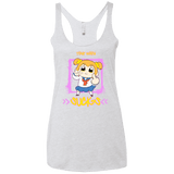 T-Shirts Heather White / X-Small Your Waifu Women's Triblend Racerback Tank